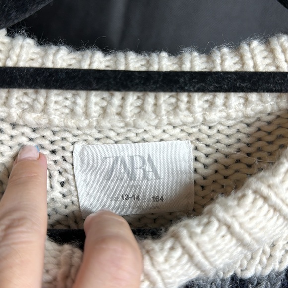 ZARA BIG BOY CHUNKY CABLE KNIT PULLOVER SWEATER - Picture 3 of 3